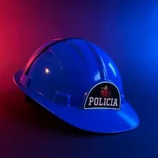 INFANTIL CAPACETE POLICIAL AZUL PARA MENINOS ANIVERSÁRIOS FESTAS BRINCADEIRAS