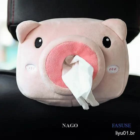 NAGO Caixa De Lenços De Papel Para Carros Animais De Pelúcia Porta