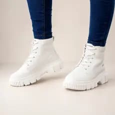 Bota Feminina Coturno Solado Tratorado Cano Curto Original Comfortflex