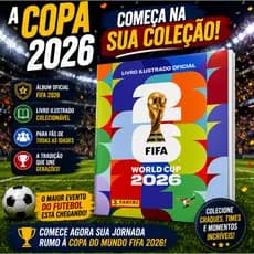 Álbum Copa Do Mundo FIFA 2026 Livro Ilustrado Oficial Colecionável Futebol