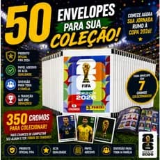 50 Envelopes Figurinhas Copa Do Mundo FIFA 2026 350 Cromos Colecionáveis Original