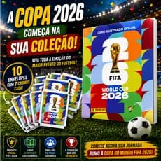 Álbum Copa Do Mundo FIFA 2026 + 10 Envelopes Figurinhas Livro Ilustrado Colecionável