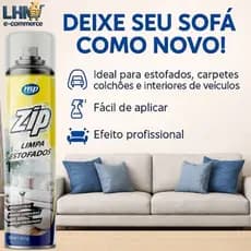 Zip Spray Limpa Estofados Potente | Limpeza Profunda, Rápida e Sem Esforço