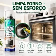 Limpa Forno Spray 300ml Remove Gordura Gordura Impregnada Fogão Panela Zip My Place