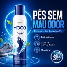 Desodorante Pés Masculino Mood 150ml Jato Seco Antiodor Frescor Duradouro