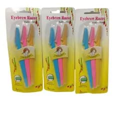 Kit Navalha Eyebrow Razor – Lâmina Precisão para Sobrancelhas – Design Ergonômico