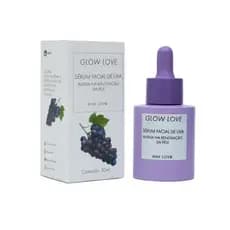 🍇 Sérum Facial Glow Love – Uva | Hidratação e Brilho Radiante