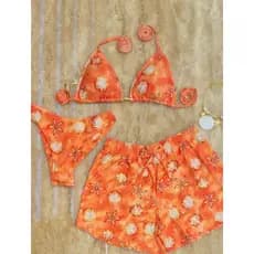 👙 Kit Biquíni 3 Peças – Conjunto de Praia Feminino