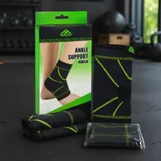 Kit Tornozeleira Elástica Compressão Esportiva Ajustável Academia Corrida 1, 2, 4 unidades