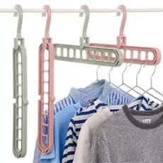 Organização Inteligente com Cabide Mágico - 9 Furos para Roupas e Muito Mais