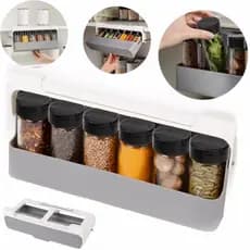 Organizador de Temperos Branco - Design Sofisticado e Fácil Instalação