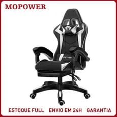 Cadeira Gamer Ergonômica Profissional Reclinável c/ Apoio de Pés Escritório Presidente Confortável Suporta 150kg Premium