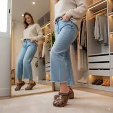 Sandália Nuvem Plataforma Feminina Scaleno Nuvem 1 + Meias + 8 Bottons Sortidos