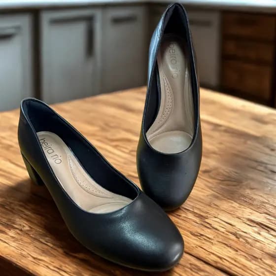 Sapato Social Scarpin Beira Rio Feminino Conforto - Ideal para o seu Uniforme e Trabalho 3,5cm