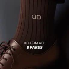 Meia Social Casual Canelada – Elegância, Conforto e Resistência - Kit com 8/6/4/2