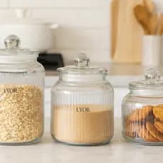 Potes Herméticos Tampa com Vedação Conserva Alimentos e Organiza Cozinha Armazenamento