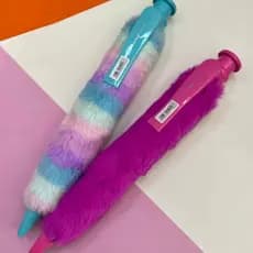Caneta Pelúcia Gigante Rosa Azul Brw Big 1.0 Infinity Plush Fofa