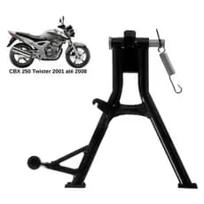 Cavalete Central Moto Cbx 250 Twister 2001 Até 2008 Com Pino E Mola Pro oTork