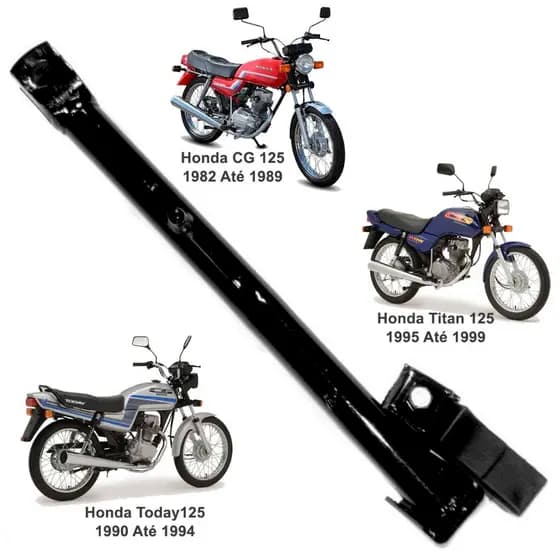 Cavalete Lateral Titan 125 1995 A 1999 / Cg 125 1982 A 1989  Alongado Com Borracha