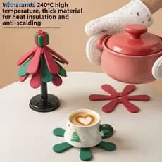 Almofada De Isolamento De Silicone LOMBARD , Base De Ventosa Anti-Escaldadura Trivet Resistente Ao Calor , Criativo Anti