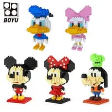 Blocos desenho animado Mickey Minnie Brinquedo Presente infantil 8110-8114A