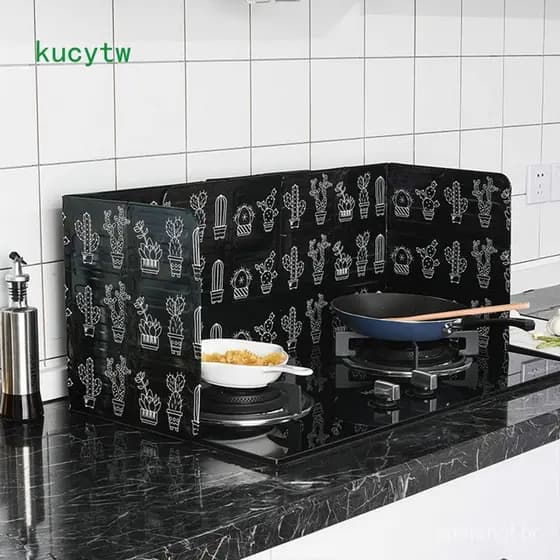 KW Protetor Para Fogão De Cozinha , Proteção Contra Respingos De Óleo Fritar , Placa De Folha De Alumínio , A Gás , Defl