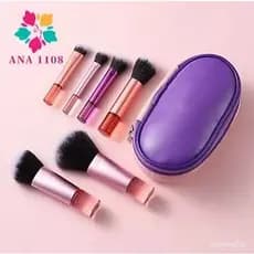 ANA1108 Kit 10 mini pincéis para Maquiagem com estojo bolsa para viagem-312-097