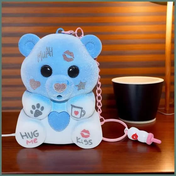 Gravando Urso Brinquedo Chupeta Portátil Sensorial Bolsa Colorida Ornamento Mochila Novidade chunnimbr OEKT