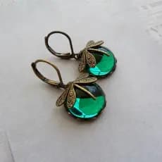 Brincos de Padrão de Libélula MONICOO para Mulheres Brincos Vintage de Pedra da Lua