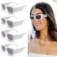 Óculos De Sol Branco Para Noiva , Acessório Chá De Panela , Casamentos Perfeitos , Festas , Design De Moda , Femininos ,
