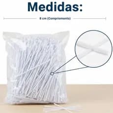 Amarrilho para saco de pão Organizador de Cabos e Fios Fitilho Branco 8cm - Arame Flexível Resistente