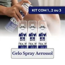 GELO SPRAY ALIVI ICE 280ML ESPORTIVO PROFISSIONAL DOMICILIAR MASSAGEM DOR MUSCULAR ALIVIO IMEDIATO