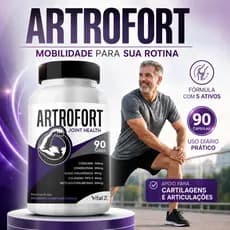 Artrofort 5 Ativos Cúrcuma Condroitina Colágeno Tipo 2 MSM Hialurônico Vital Z
