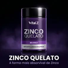 Zinco Quelato Vital Z (Bisglicinato de Zinco) -  Alta Absorção e Suporte à Imunidade