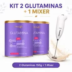 Kit Glutamina | Brinde MIXER | Suplemento Alimentar