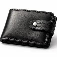 Carteira de Couro Sintético Masculina Porta Documentos Cabe RG Crlv-Carro-Cnh- Envio Imediato