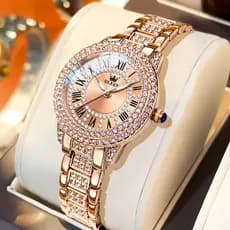 OLEVS Relógio Feminino Com Design Simples Elegante E Versátil À Prova D'Água E Com Diamantes 9943