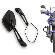 PAR DE RETROVISOR BAJAJ DOMINAR 400 PARA MOTOS COM ROSCA HONDA OU YAMAHA