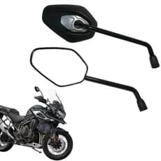 PAR DE RETROVISORES EM ABS MODELO FIXO TRIUMPH TIGER 1200 ROSCA HONDA
