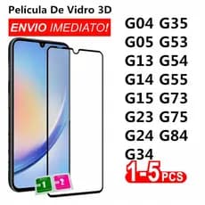Película Vidro Temperado 3D Espessura Max Moto G04 G05 G13 G14 G15 G23 G24 G34 G35 G53 G54 G55 G73 G75 G84