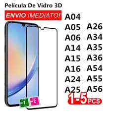 Película Vidro Temperado 3D Espessura Max A04 A05 A06 A14 A15 A16 A24 A25 A26 A34 A35 A36 A54 A55 A56