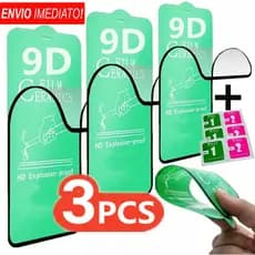 Kit 3 Película Cerâmica 9D 3D Gel Hidrogel Flexíve Para Motorola G04 G24 G34 G35 G15 G05 G04s G24 Power