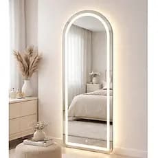 Espelho Corpo Inteiro 120x50 LED Touch 3 Tons Jateado para Sala e Quarto