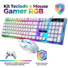 Kit Gamer Teclado Semi Mecânico Mouse RGB Adequado Para Uso No Escritório E Em Casa -H8