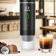 Máquina de Café Cafeteira Expresso Portátil 3 em 1 Café Capsula ou Pó Sem Fio Elétrica