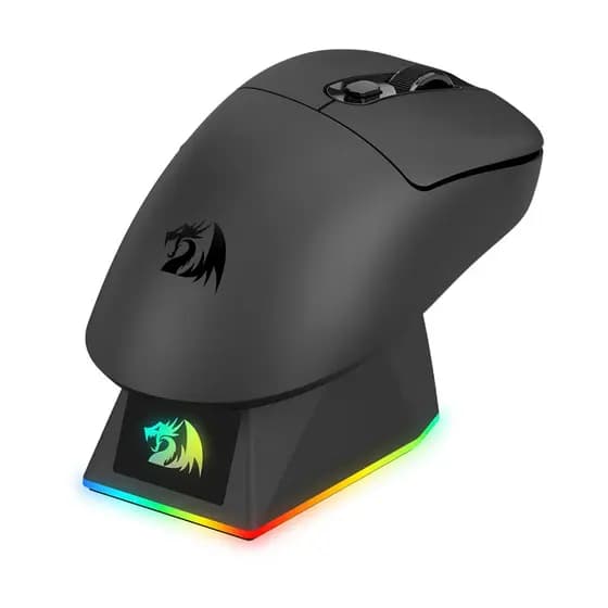 Mouse Gamer Sem Fio Ebony M988 Dock Carregamento RGB Preto 