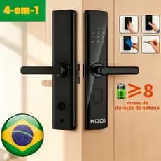 Fechadura eletrônica biométrica com touch screen impressão digital / senha touch / chave / cartã M15