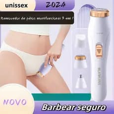 Depiladora 3 em 1 Recarregável - Aparador de Pelos, Design Íntimo e Corporal-M1