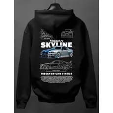 Moletom Ganguru Masculino Corrida Exclusivo Skyline GT-R Brian O'Conner Velozes e Furiosos