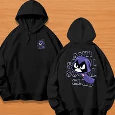 Blusa de Frio MOLETOM CANGURU Unissex Anti Social Ravena Masculino e Feminina lançamento